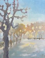 Winter sun, le jardin de Rodin, Paris